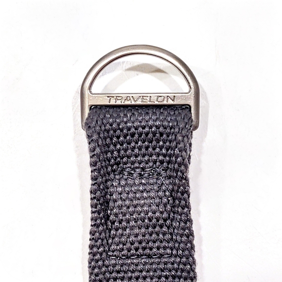 TRAVELON Gray Crossbody Webbing STRAP Nickel Hardware Fits Heritage Hobo Bag - Picture 3 of 7